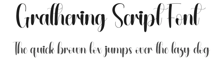 Grathering Script Font by andikastudio — Script Handwritten Font