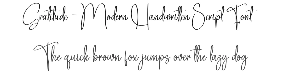 Gratitude – Modern Handwritten Script Font by creativeletter — Script Handwritten Font