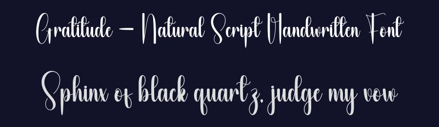 Gratitude – Natural Script Handwritten Font by andikastudio — Script Handwritten Font — thumbnail 2