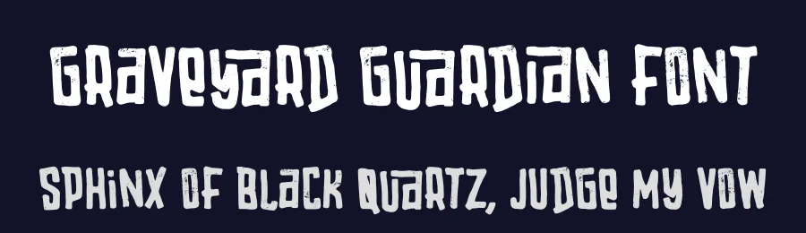Graveyard Guardian Font by Alpaprana — Display Font — thumbnail 2