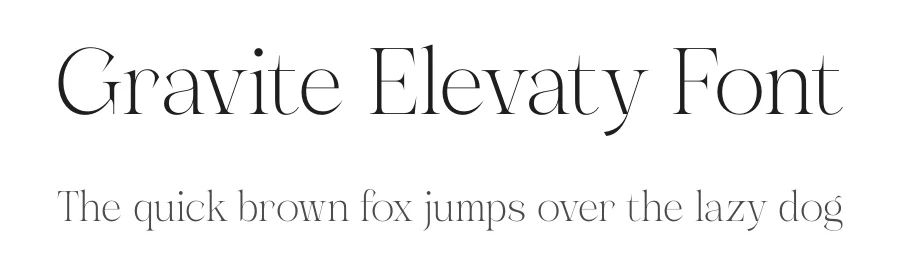 Gravite Elevaty Font by timelesstype.co — Display Font