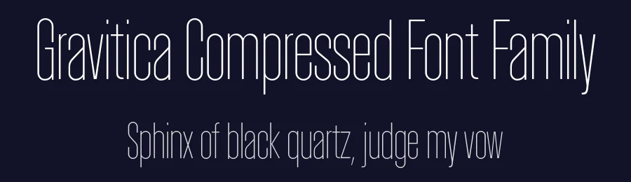 Gravitica Compressed Font Family by Changki Han — Sans Serif Font — thumbnail 2