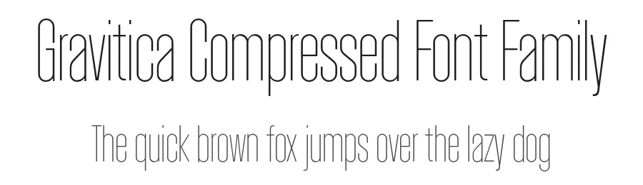 Gravitica Compressed Font Family by Changki Han — Sans Serif Font