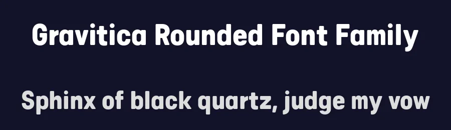 Gravitica Rounded Font Family by Changki Han — Sans Serif Font — thumbnail 2