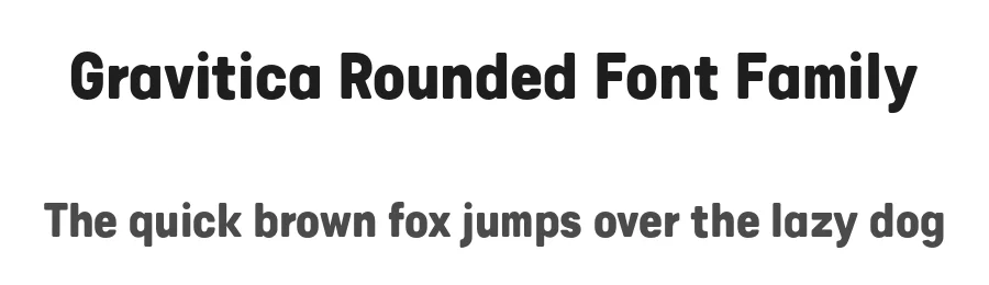 Gravitica Rounded Font Family by Changki Han — Sans Serif Font