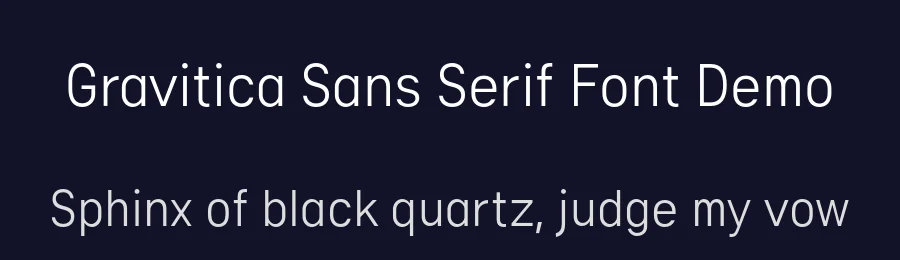 Gravitica Sans Serif Font Demo by Ckhans Fonts — Sans Serif Font — thumbnail 2