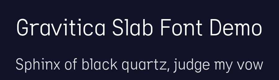 Gravitica Slab Font Demo by 99designs — Sans Serif Font — thumbnail 2
