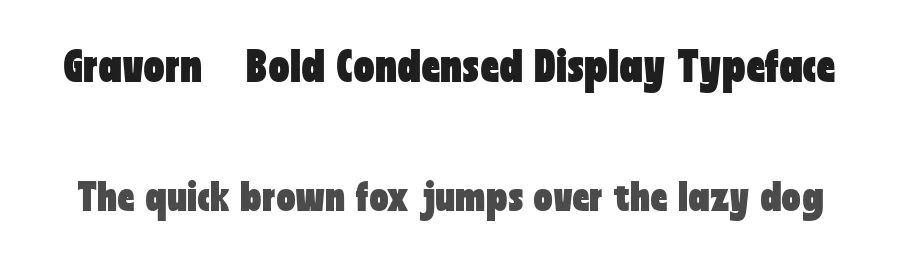 Gravorn – Bold Condensed Display Typeface by Muksalcreative — Decorative Font