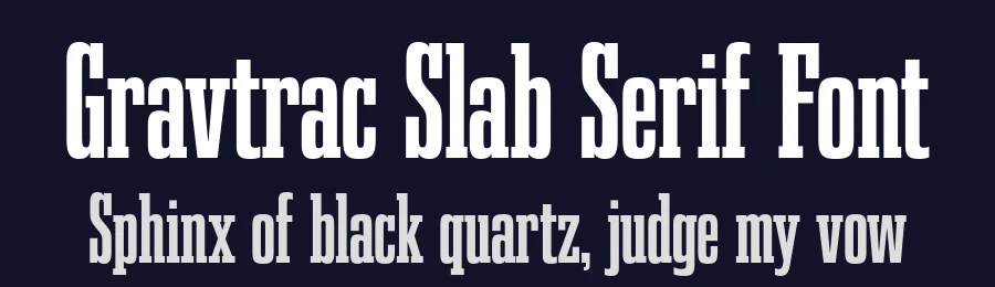 Gravtrac Slab Serif Font by Typodermic — Slab Serif Font — thumbnail 2
