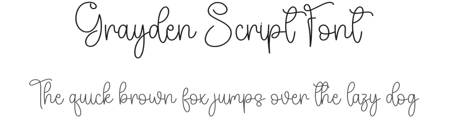 Grayden Script Font by andikastudio — Script Handwritten Font