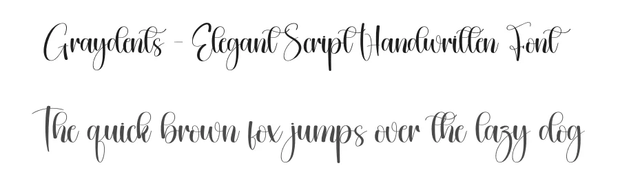 Graydents – Elegant Script Handwritten Font by creativeletter — Script Handwritten Font