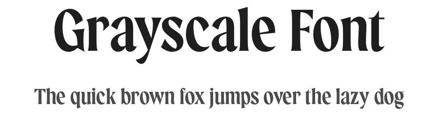 Grayscale Font by Glowtype — Display Font