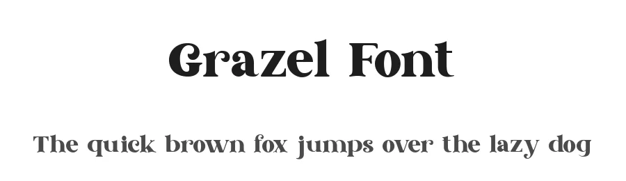 Grazel Font by pentagonistudio — Serif Font