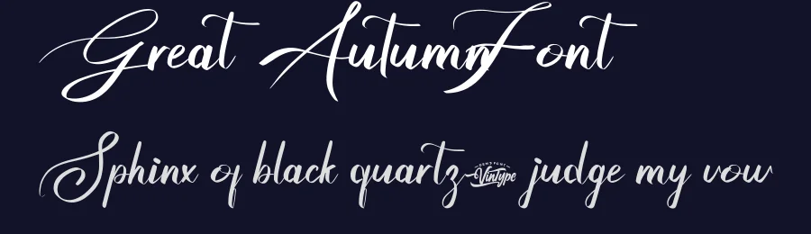 Great Autumn Font by VinType — Script Handwritten Font — thumbnail 2