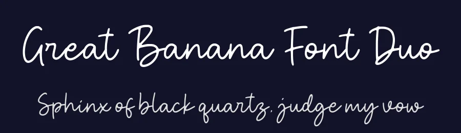 Great Banana Font Duo by AesthericaStudio — Script Handwritten Font — thumbnail 2