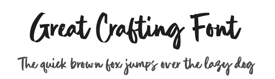 Great Crafting Font by Timur type — Script Handwritten Font