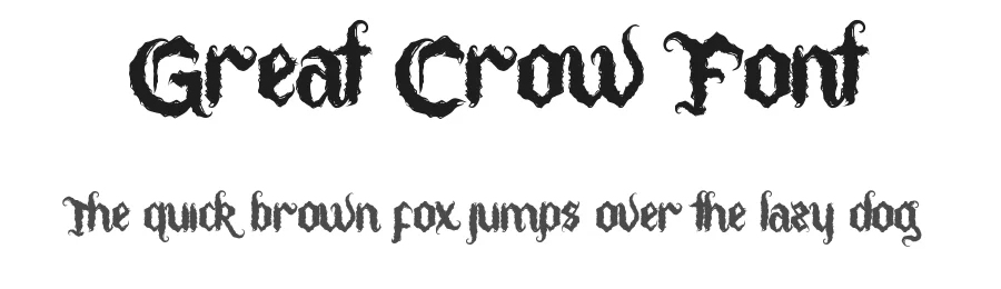 Great Crow Font by noahtype — Decorative Font
