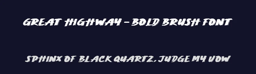 Great Highway – Bold Brush Font by fikryalstudio — Script Handwritten Font — thumbnail 2