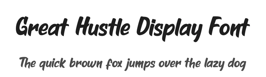 Great Hustle Display Font by Fachranheit — Display Font