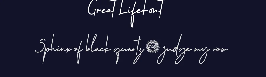Great Life Font by CalligraphyFonts.net — Script Handwritten Font — thumbnail 2