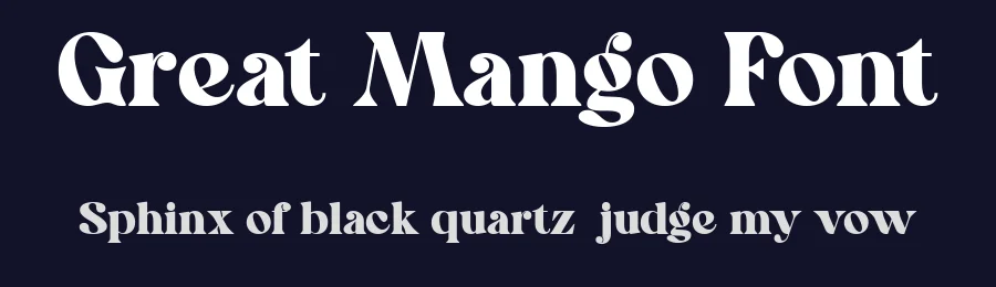 Great Mango Font by The_Type — Display Font — thumbnail 2