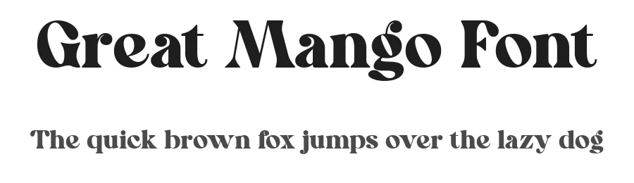 Great Mango Font by The_Type โ Display Font