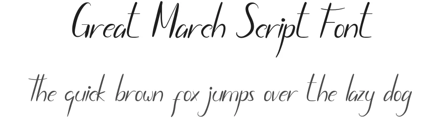 Great March Script Font by edricstudio — Script Handwritten Font