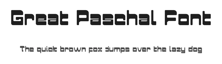 Great Paschal Font by Sronstudio — Display Font
