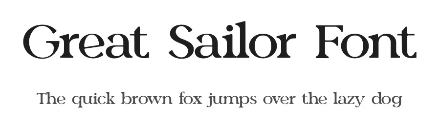 Great Sailor Font by UICreative — Serif Font
