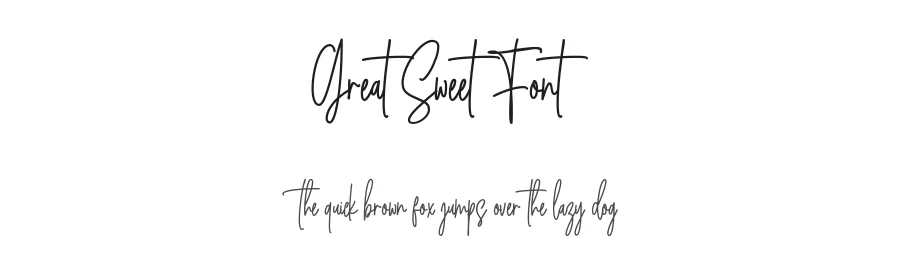 Great Sweet Font by Koplexsstudio — Script Handwritten Font