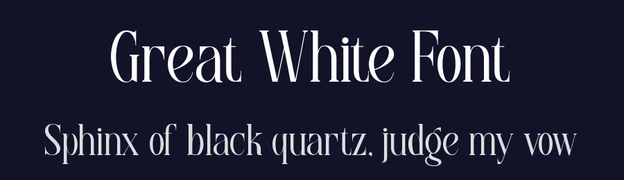 Great White Font by Say Studio — Display Font — thumbnail 2