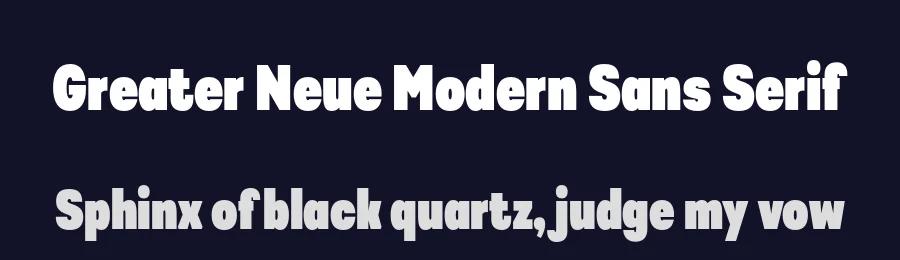 Greater Neue Modern Sans Serif by NicolassFonts — Sans Serif Font — thumbnail 2