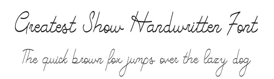 Greatest Show Handwritten Font by edricstudio — Script Handwritten Font