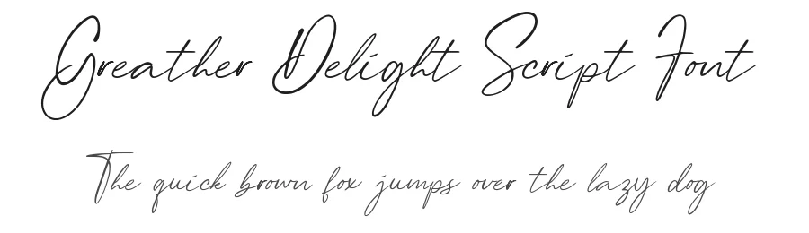 Greather Delight Script Font by Allouse.Studio — Script Handwritten Font