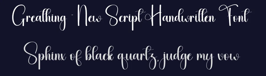 Greathing – New Script Handwritten Font by andikastudio — Script Handwritten Font — thumbnail 2