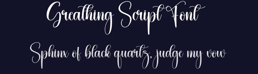 Greathing Script Font by creativeletter — Script Handwritten Font — thumbnail 2
