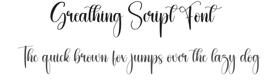 Greathing Script Font by creativeletter — Script Handwritten Font
