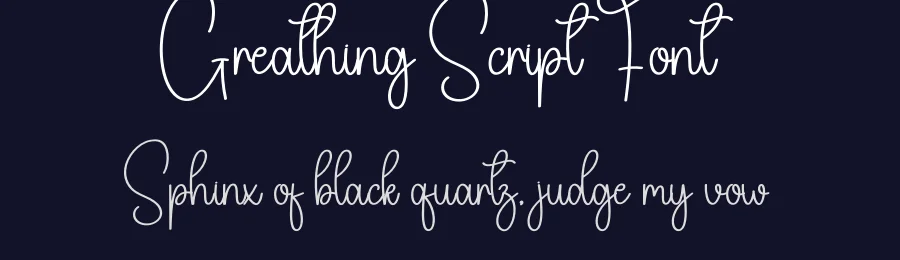 Greathing Script Font by creativeletter — Script Handwritten Font — thumbnail 2