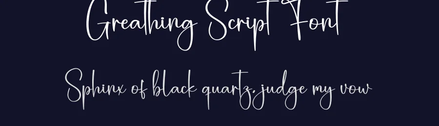 Greathing Script Font by creativeletter — Script Handwritten Font — thumbnail 2