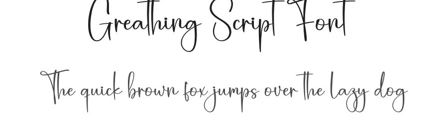 Greathing Script Font by creativeletter — Script Handwritten Font
