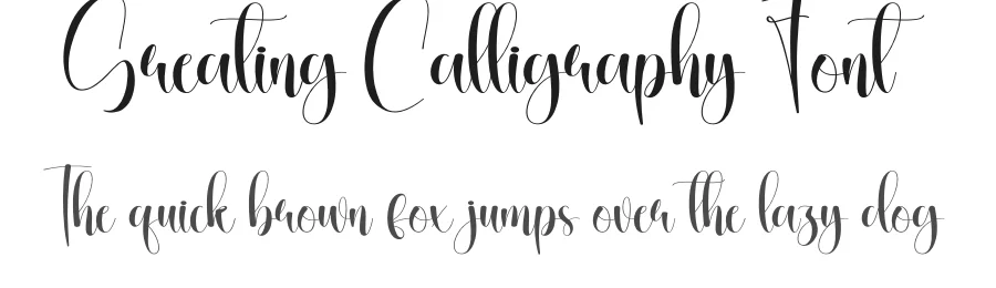 Greating Calligraphy Font by creativeletter — Script Handwritten Font