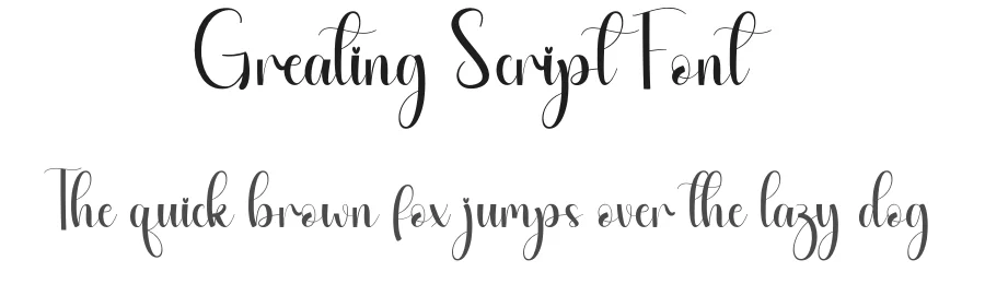 Greating Script Font by andikastudio — Script Handwritten Font