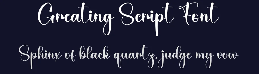 Greating Script Font by creativeletter — Script Handwritten Font — thumbnail 2