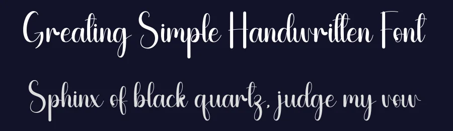 Greating Simple Handwritten Font by andikastudio — Script Handwritten Font — thumbnail 2