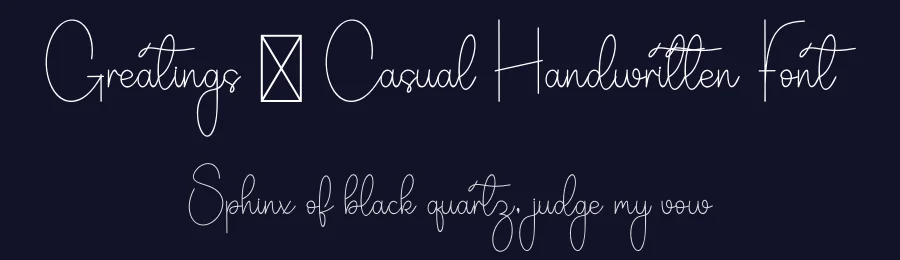 Greatings – Casual Handwritten Font by freshtypeink — Script Handwritten Font — thumbnail 2