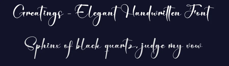 Greatings – Elegant Handwritten Font by creativeletter — Script Handwritten Font — thumbnail 2
