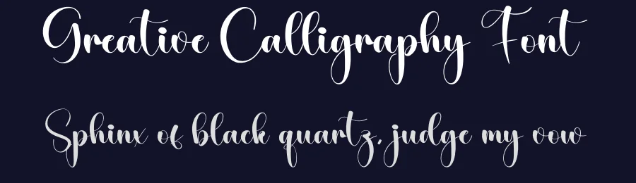 Greative Calligraphy Font by creativeletter — Script Handwritten Font — thumbnail 2
