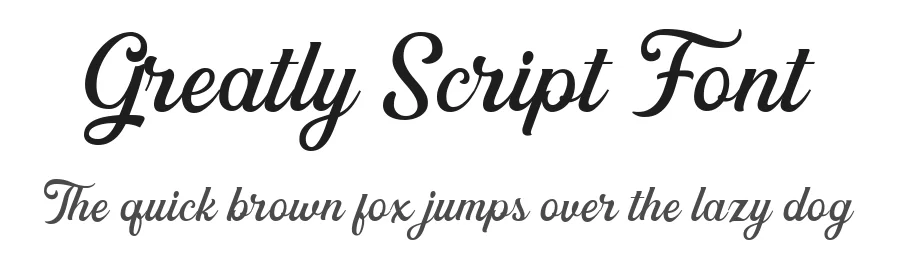 Greatly Script Font by Letterhend — Script Handwritten Font