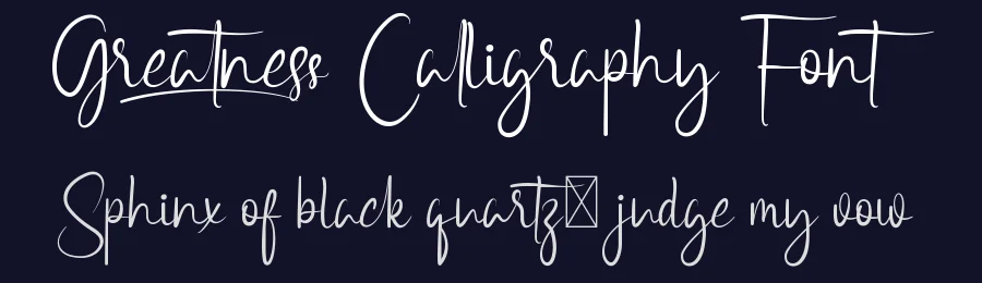 Greatness Calligraphy Font by nihstudio — Script Handwritten Font — thumbnail 2
