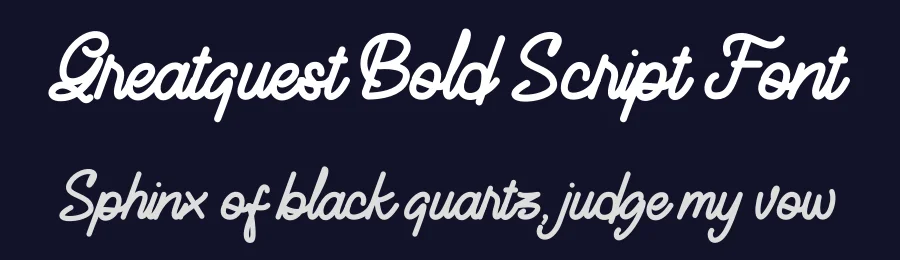 Greatquest Bold Script Font by rezkia8f4 — Script Handwritten Font — thumbnail 2